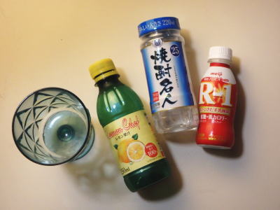 0085.レモンヨーグルト焼酎
