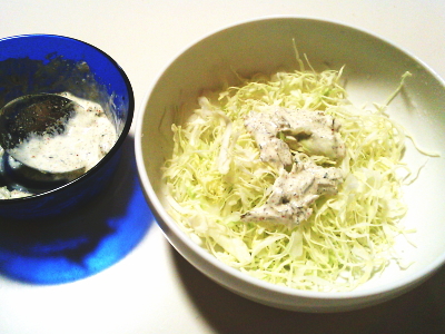 自宅deドレッシング2「カルシウムの摂れるマヨドレッシング」