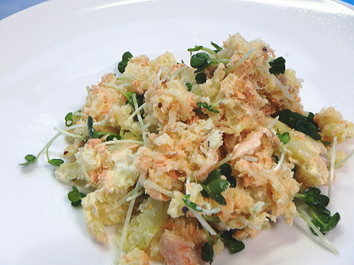 鮭とクリームチーズのポテトサラダ