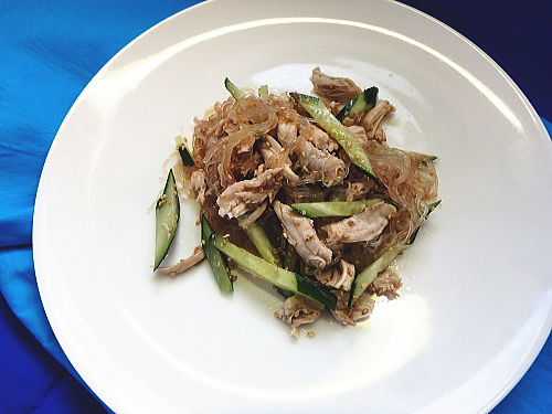 ささみときゅうりの春雨サラダ