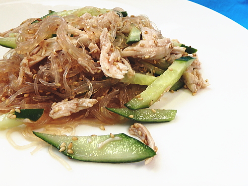 ささみときゅうりの春雨サラダ