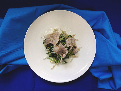 豆苗ともやしの豚しゃぶサラダ