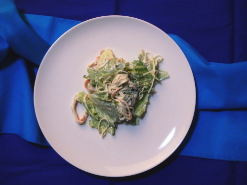 カニカマとレタスのサラダ