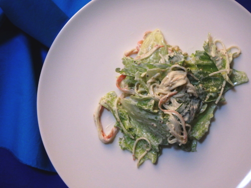 カニカマとレタスのサラダ