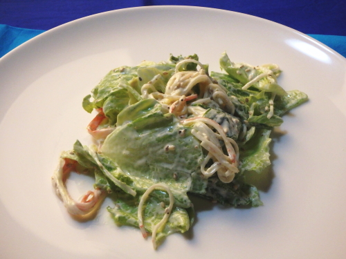 カニカマとレタスのサラダ