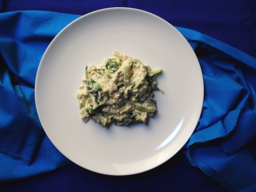 チンゲン菜のわさび白和え