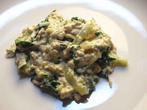 チンゲン菜のわさび白和え