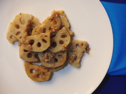 レンコンとツナのやみつきサラダ