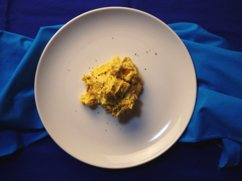 44.カボチャのチーズ入りサラダ