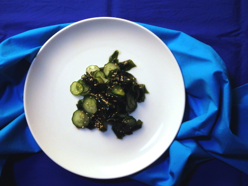 49.きゅうりとわかめの基本の酢の物