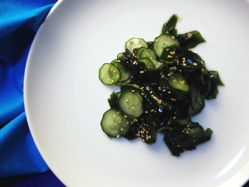 49.きゅうりとわかめの基本の酢の物