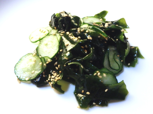 49.きゅうりとわかめの基本の酢の物