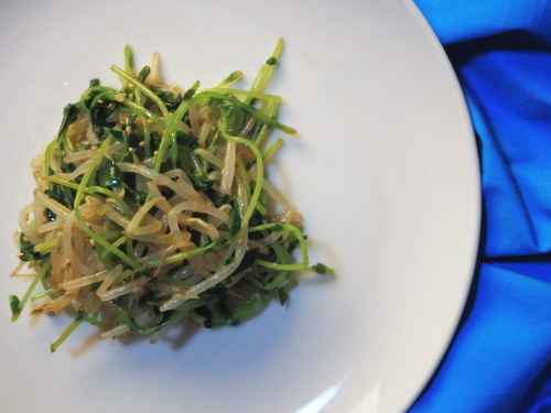 59.豆苗ともやしの酢の物