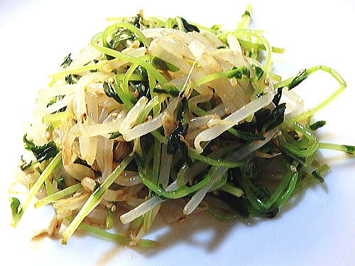 59.豆苗ともやしの酢の物