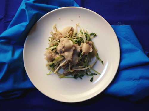 63.もやしと豆苗の豚しゃぶサラダ