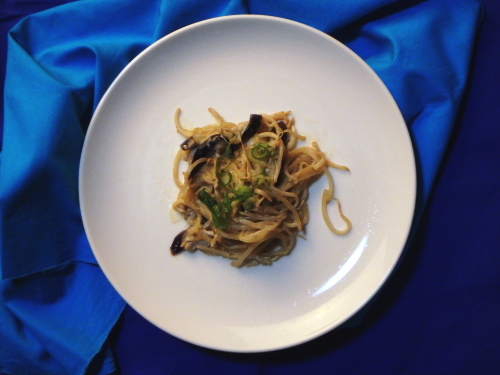 72.ナスともやしのマヨポン炒め