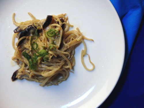 72.ナスともやしのマヨポン炒め