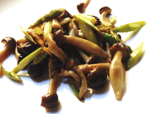 075.きのこたっぷりアスパラガスの炒めマリネ