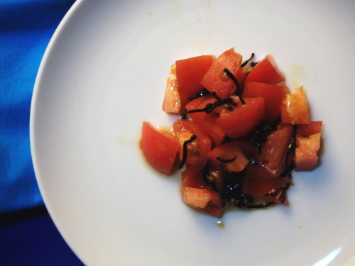 サニーレタスとお豆腐のサラダ