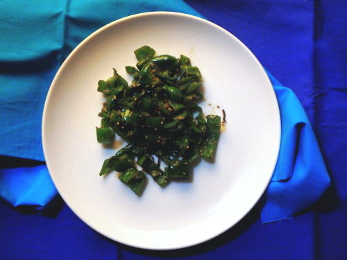 92.ピーマンと塩昆布の旨味炒め