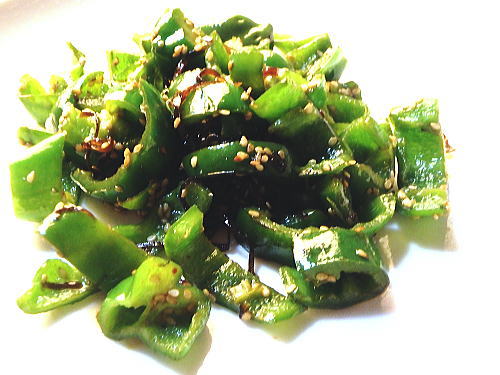 92.ピーマンと塩昆布の旨味炒め