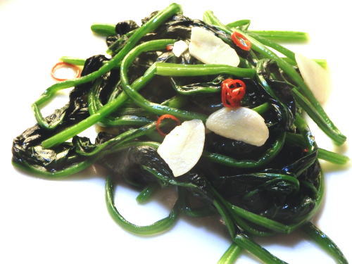 94.ほうれん草がペペロンチーノ