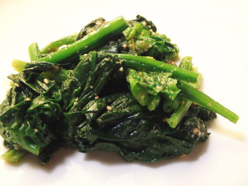 102.ほうれん草のごま和え