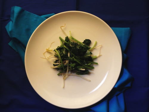 110.付け合わせに！ほうれん草のナムル