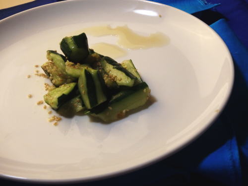 116.簡単におつまみ　きゅうりのピリ辛和え