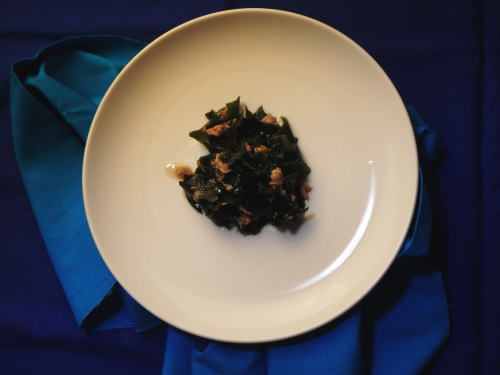 122.くせになるおいしさ　ツナとわかめのごま油和え