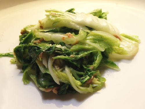 127.白菜とツナのピリ辛和え