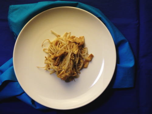 128.油揚げともやしの卵とじ