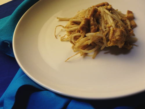 128.油揚げともやしの卵とじ