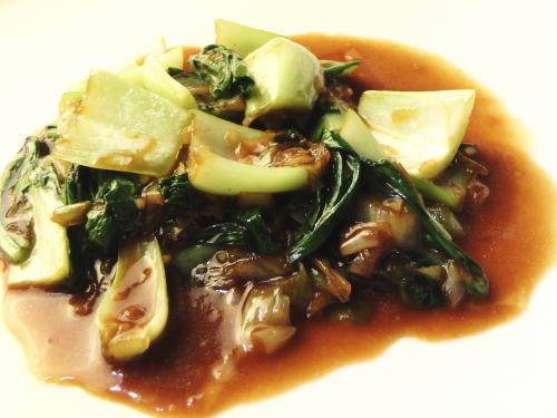 131.青梗菜のオイスター炒め