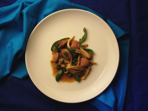 140.ピーマンとエリンギのカレー炒め