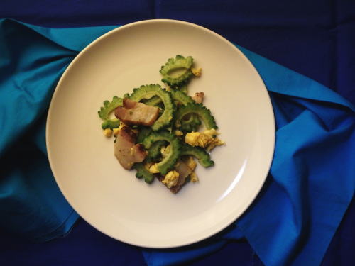 147.肉厚ベーコンのゴーヤチャンプルー