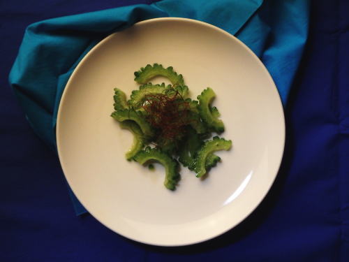 148.昆布茶で作るゴーヤおひたし