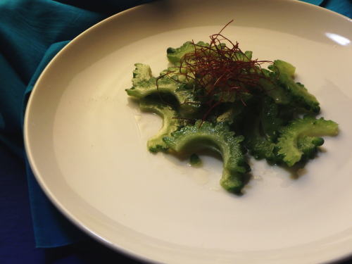 148.昆布茶で作るゴーヤおひたし