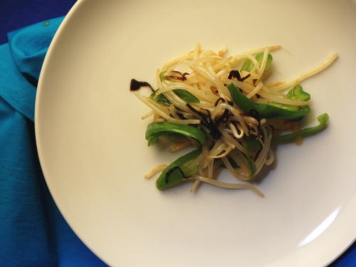 150.簡単！ピーマンともやしの塩昆布ナムル