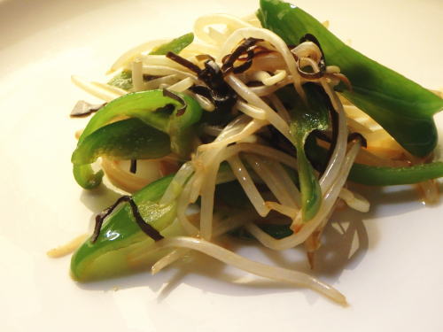 150.簡単！ピーマンともやしの塩昆布ナムル