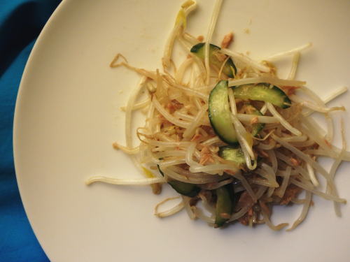 155.簡単もやしときゅうりのツナナムル