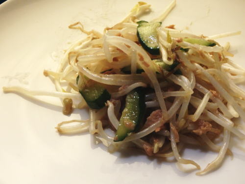 155.簡単もやしときゅうりのツナナムル