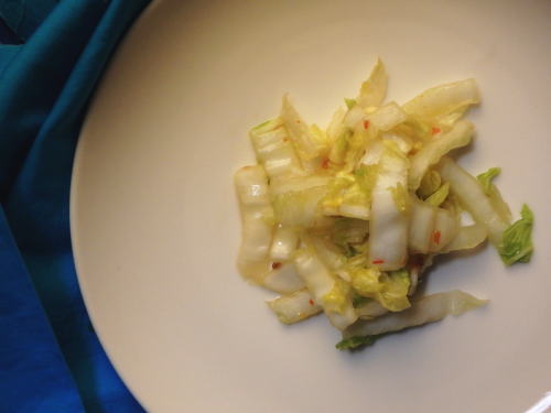 156.ピリッとおつまみ白菜の豆板醤漬け