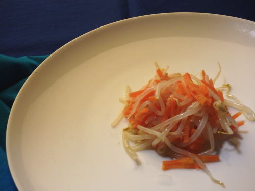 171.レンジで簡単もやしとにんじんのナムル