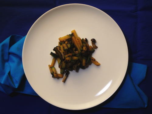 172.カボチャときのこのきんぴら