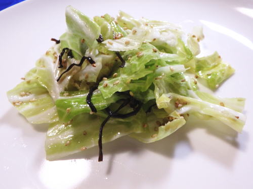 181.袋に入れてふるだけおつまみキャベツ