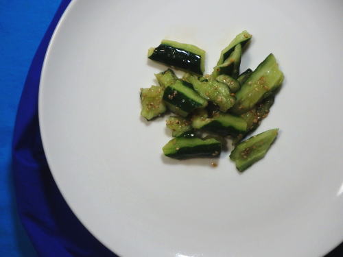 187.簡単におつまみ　きゅうりのピリ辛和え