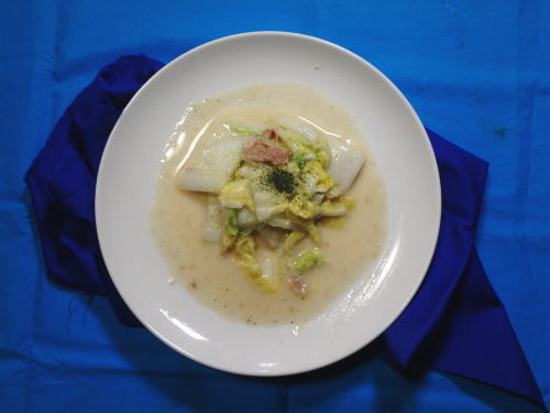 192.白菜とベーコンのクリーム煮