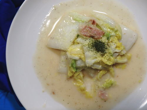 192.白菜とベーコンのクリーム煮