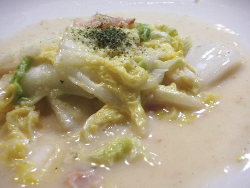 192.白菜とベーコンのクリーム煮